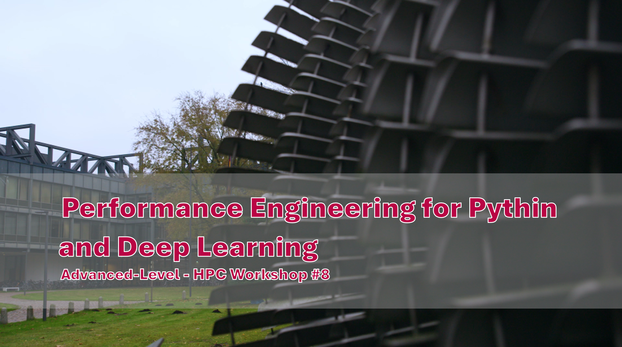 HPC Workshop 8 - Performance Engineering for Python and Deep Learning